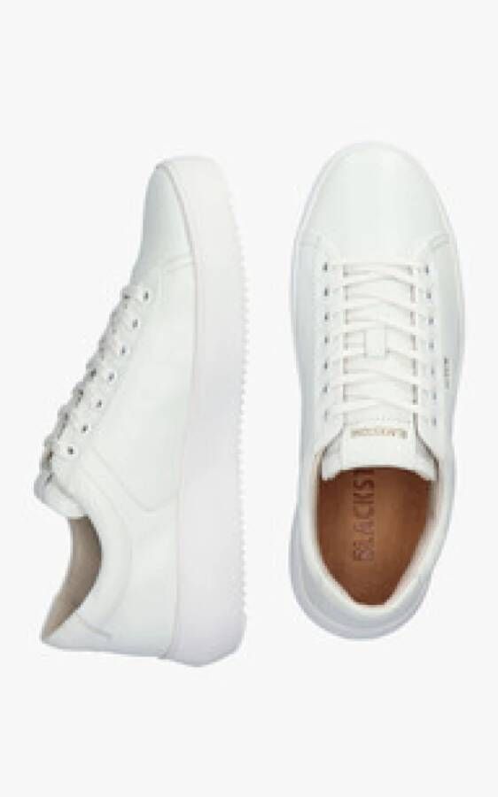 Blackstone Witte Leren Sneakers Comfort Stijl White Dames