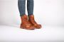 Blackstone WL02 CUOIO LACE UP BOOT SHEEPSKIN Vrouw Cognac - Thumbnail 8