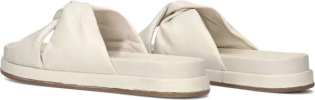 Blasz Beige Leren Slippers