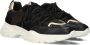 Omoda Alicia 402-k Sneakers Dames Leren Sneaker Zwart - Thumbnail 5