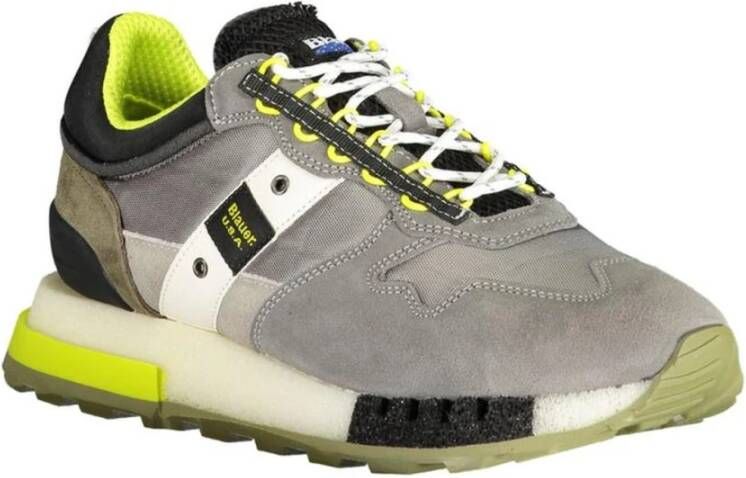 Blauer Ademend Mesh Bovenwerk Sneaker in Grijs Multicolor Heren