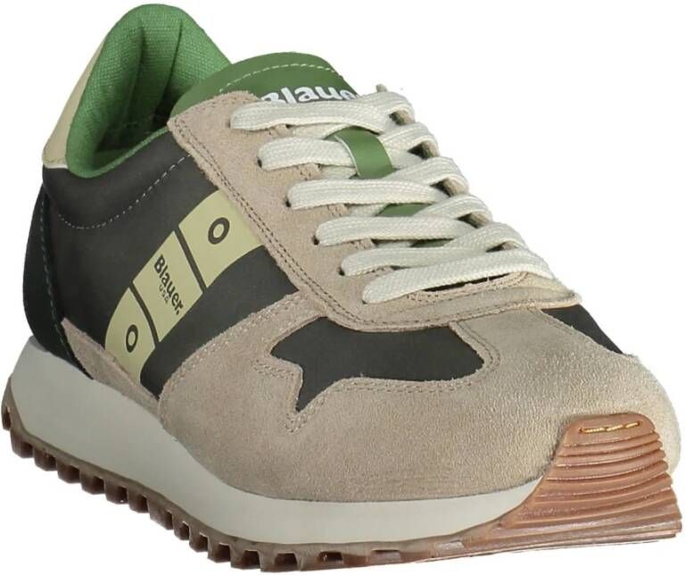 Blauer Beige Polyester Sneaker Beige Heren