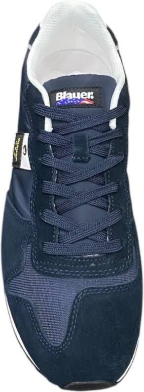 Blauer Blauwe Lage Sneakers