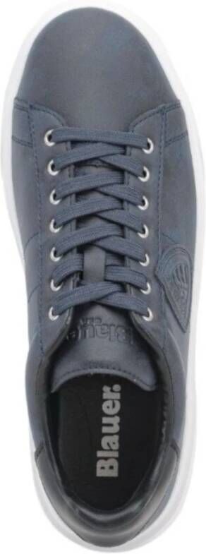 Blauer Blauwe Lage Sneakers