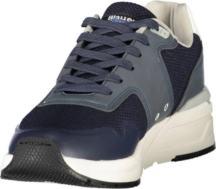 Blauer Blauwe Polyester Heren Sneaker