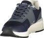 Blauer Blauwe Polyester Heren Sneaker - Thumbnail 2