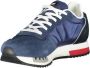 Blauer Blauwe Polyester Sneakers met Contrasterende Details - Thumbnail 2