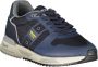 Blauer Blauwe Sneakers met Contrasterende Details Multicolor Heren - Thumbnail 5