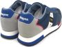 Blauer Blauwe Sneakers met Technische Inzetstukken Multicolor Heren - Thumbnail 9