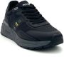 Blauer Sportieve Polyester Sneaker met Contrastdetails Blue Heren - Thumbnail 11
