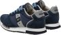 Blauer Sportieve Vetersneakers met Contrastdetails Multicolor Heren - Thumbnail 4