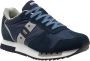 Blauer Sportieve Vetersneakers met Contrastdetails Multicolor Heren - Thumbnail 5