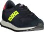 Blauer Blauwe Sportsneakers met Contrasterende Accenten Blue Heren - Thumbnail 3