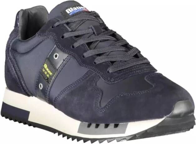 Blauer Blue Polyester Sneaker Blue Heren