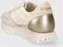 Blauer Sportieve Beige Vetersneakers met Contrastdetails Beige Dames - Thumbnail 16