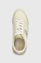 Blauer Sportieve Beige Vetersneakers met Contrastdetails Beige Dames - Thumbnail 17
