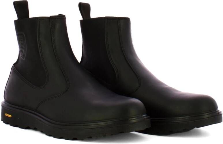 Blauer Chelsea Boots Zwart Heren