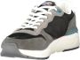 Blauer Dynamische Zwarte Leren Sneaker - Thumbnail 2