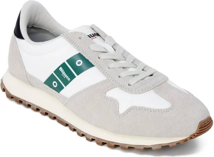 Blauer Sportieve Witte Sneakers voor Heren met Contrastdetails White Heren - Foto 11