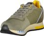 Blauer Heren Sneakers van Leer en Stof met Vetersluiting Grijs Heren - Thumbnail 2