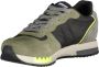 Blauer Groene Herensportschoenen Veters Contrastdetails Print Logo Green Heren - Thumbnail 2