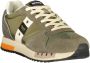 Blauer Groene Polyester Sneaker met Aanpasbare Veters - Thumbnail 2