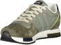 Blauer Groene Polyester Sneaker met Contrasterende Details - Thumbnail 2