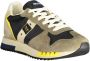 Blauer Groene Polyester Sneaker met Veters Contrastdetails Applicatie Logo Multicolor Heren - Thumbnail 7