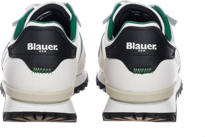 Blauer Groene Sneakers Retro Stijl Multicolor Heren