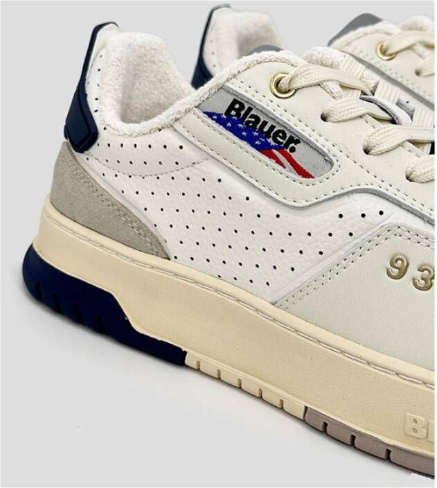 Blauer Harper Sneaker Wit Blauw White Heren