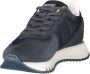 Blauer Iconische leren sneaker met contrasterende details - Thumbnail 2