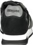 Blauer Sportieve Zwarte Heren Sneakers met Contrastdetails Black Heren - Thumbnail 7