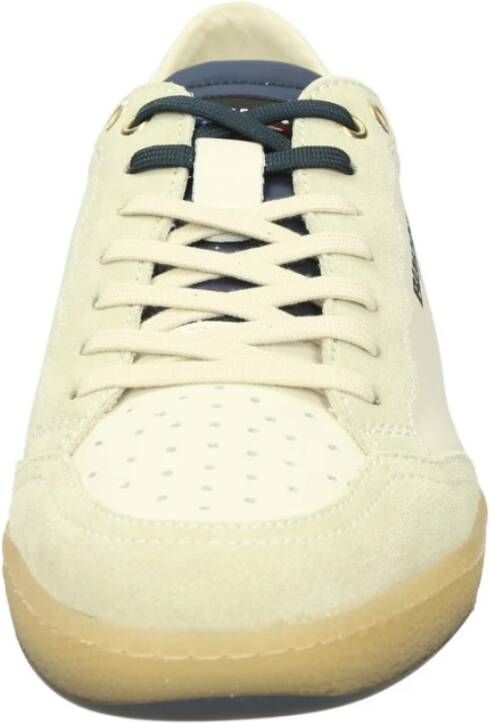 Blauer Lage sneakers van leer