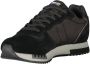 Blauer Leren Sneaker met Klassiek Design - Thumbnail 2