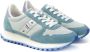 Blauer Blauwe Sportsneaker met Contrasterende Details Multicolor Dames - Thumbnail 8