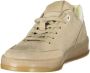 Blauer Luxe leren sneaker met contrastdetails - Thumbnail 2