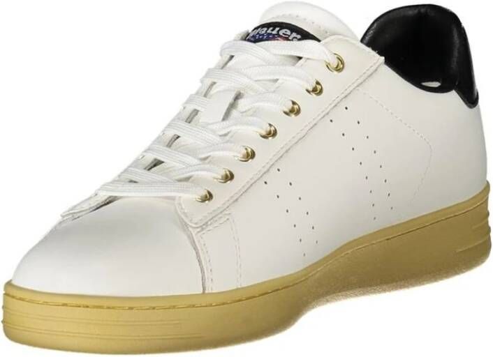Blauer Luxe Leren Sneakers