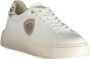 Blauer Witte Polyester Sneaker met Veters White Heren - Thumbnail 11