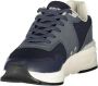 Blauer Moderne Sneaker met Contrasterende Stijl - Thumbnail 2