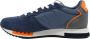 Blauer Navy Orange Stijlvolle Sneakers Multicolor Heren - Thumbnail 2