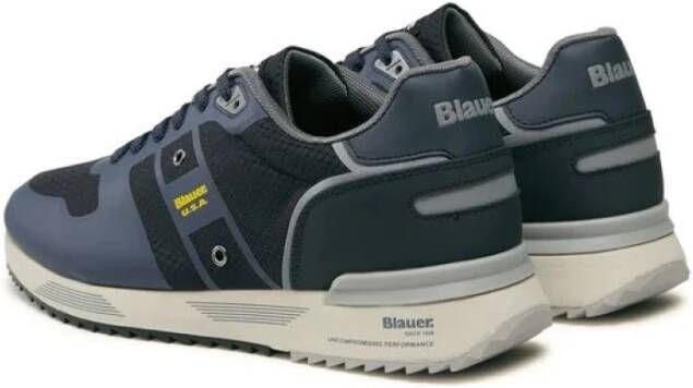 Blauer Nylon Sneaker Blue Heren