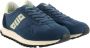 Blauer Nylon Suede Hardloopschoenen Multicolor Heren - Thumbnail 4
