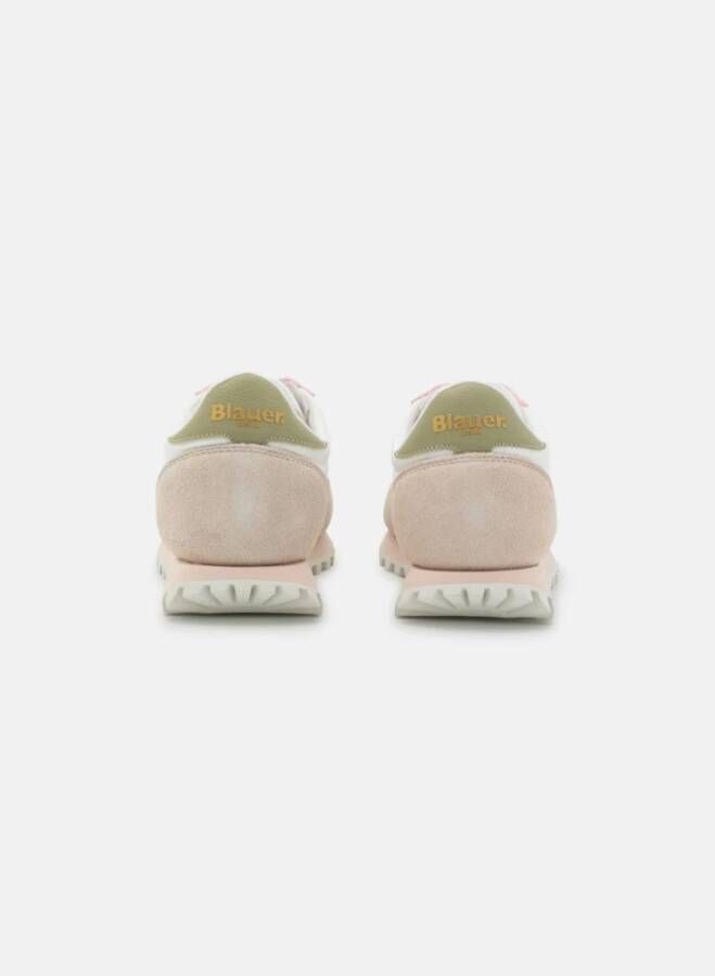 Blauer Nylon Suede Hardloopschoenen voor Vrouwen