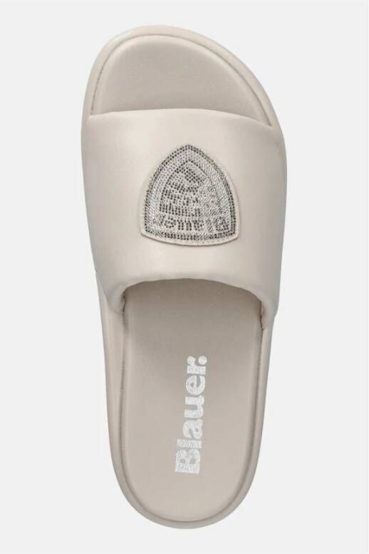 Blauer Opal03 Dames Ivory Platform Sandalen