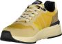 Blauer Beige Heren Sneaker met Gele Accenten - Thumbnail 4