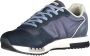 Blauer Sportieve Vetersneakers met Contrastdetails Multicolor Heren - Thumbnail 14