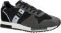 Blauer Sportieve Zwarte Heren Sneakers met Contrastdetails Black Heren - Thumbnail 16