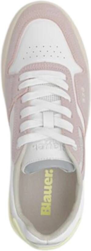 Blauer Roze Platte Sneakers Pink Dames