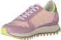 Blauer Roze Polyester Sneaker met Contrastdetails Pink Heren - Thumbnail 4