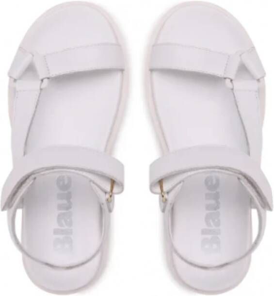 Blauer Moderne Witte Sandalen Wit Dames